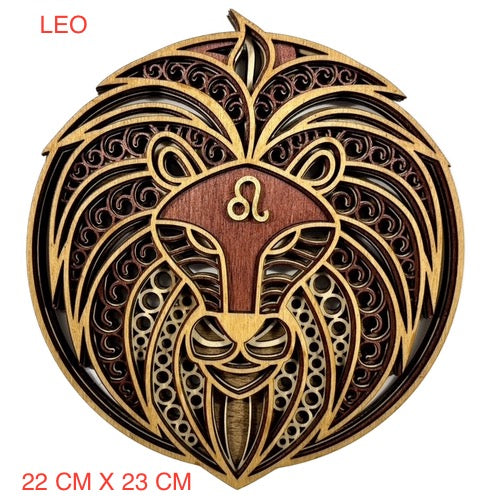 LEO ZODIAC PLAQUE/WALL ART