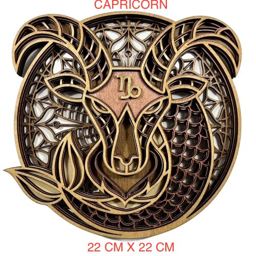 CAPRICORN ZODIAC PLAQUE/WALL ART