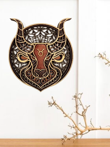 TAURUS ZODIAC PLAQUE/WALL ART