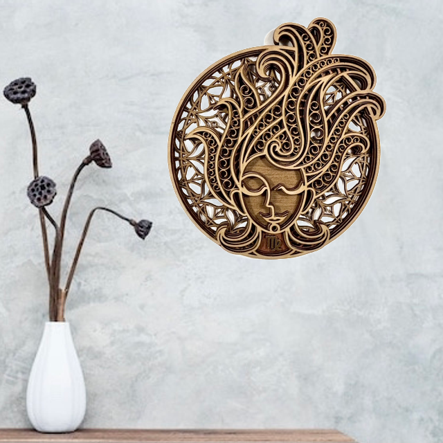 VIRGO ZODIAC PLAQUE/WALL ART