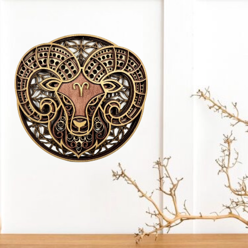 ARIES ZODIAC PLAQUE/WALL ART