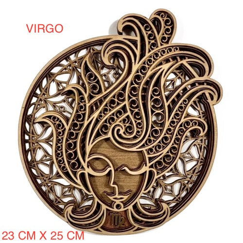 VIRGO ZODIAC PLAQUE/WALL ART
