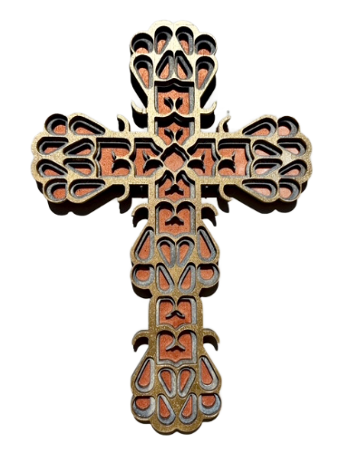 WOODEN CROSS, 25cm GIFT OF SPIRITUALITY OR FOR PERSONAL DEVOTIONS, WONDERFUL AS A BAPTISMAL GIFT OR AS A UNIQUE WALL DISPLAY.