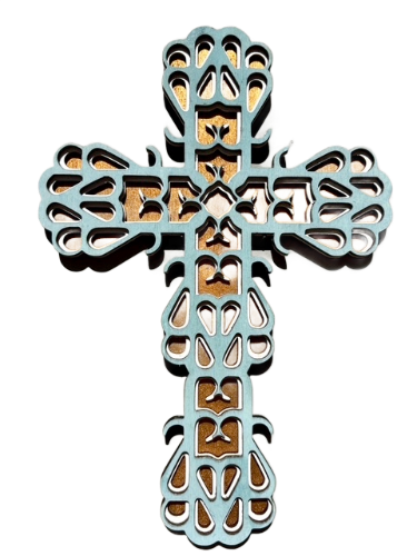 WOODEN CROSS, 25cm GIFT OF SPIRITUALITY OR FOR PERSONAL DEVOTIONS, WONDERFUL AS A BAPTISMAL GIFT OR AS A UNIQUE WALL DISPLAY.